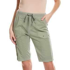 Women's Olive Green Drawstring Shorts
